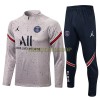 Paris Saint-Germain Sweatshirts Anzüge Suit Quarter-zip 2021-22 Graue Für Herren